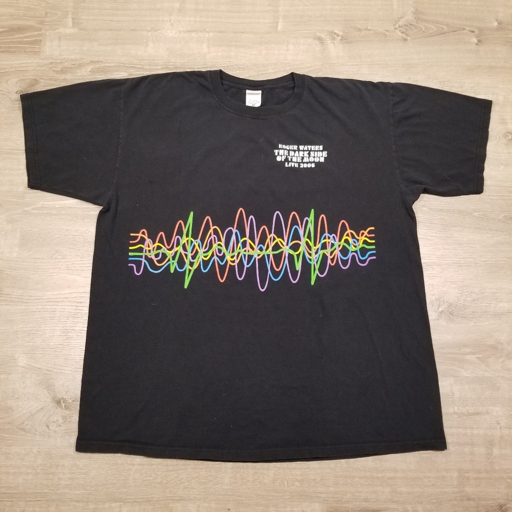 VTG Rare Roger Waters Dark Side of The Moon Live 2006 Anvil Shirt 2XL Pink Floyd